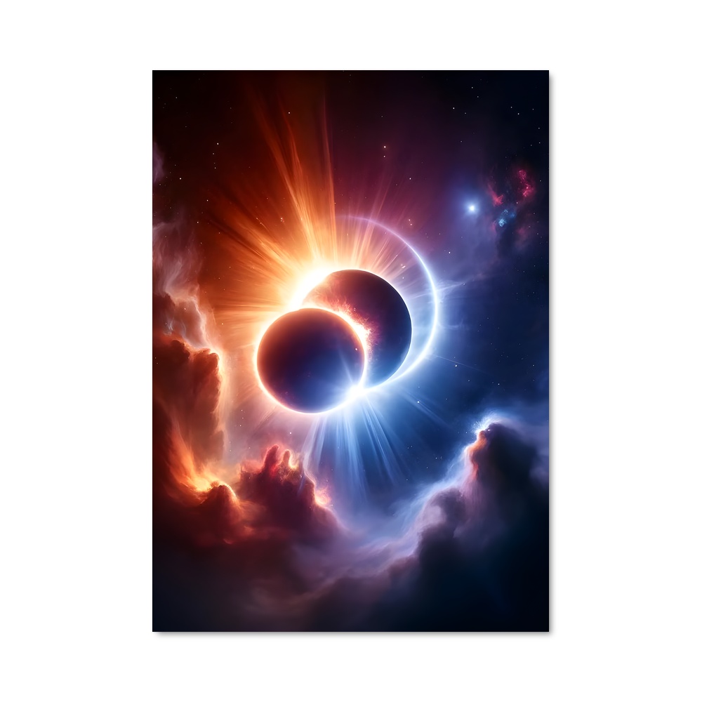 Poster Éclipse Éthérée – affiche Étoiles